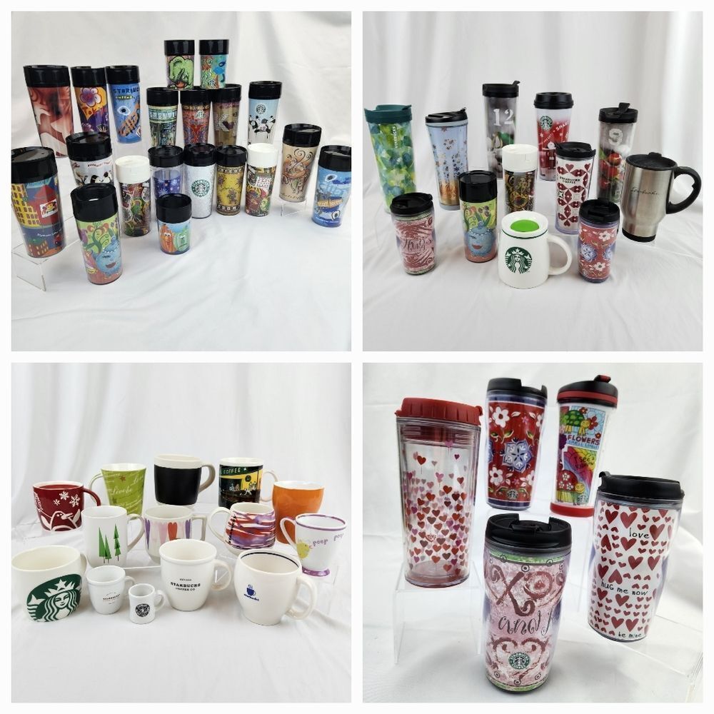 ☕️Vintage Starbucks 2000 Large Porcelain Utensil Holder/Coffee Canister - Picture 9 of 9